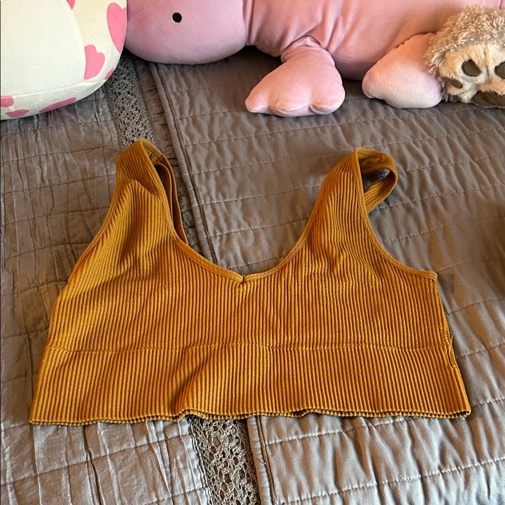 Aeropostale Mustard Crop Top